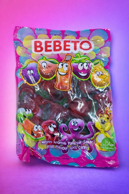 حلوى الجيلي الطرية بنكهة الفواكه المشكلة من بيبوتو (Bebeto Fruit Flavour Soft Candy)